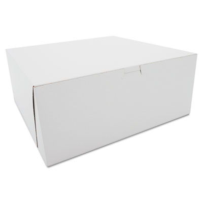 Tuck-Top Bakery Boxes, Paperboard, White, 12 x 12 x 5