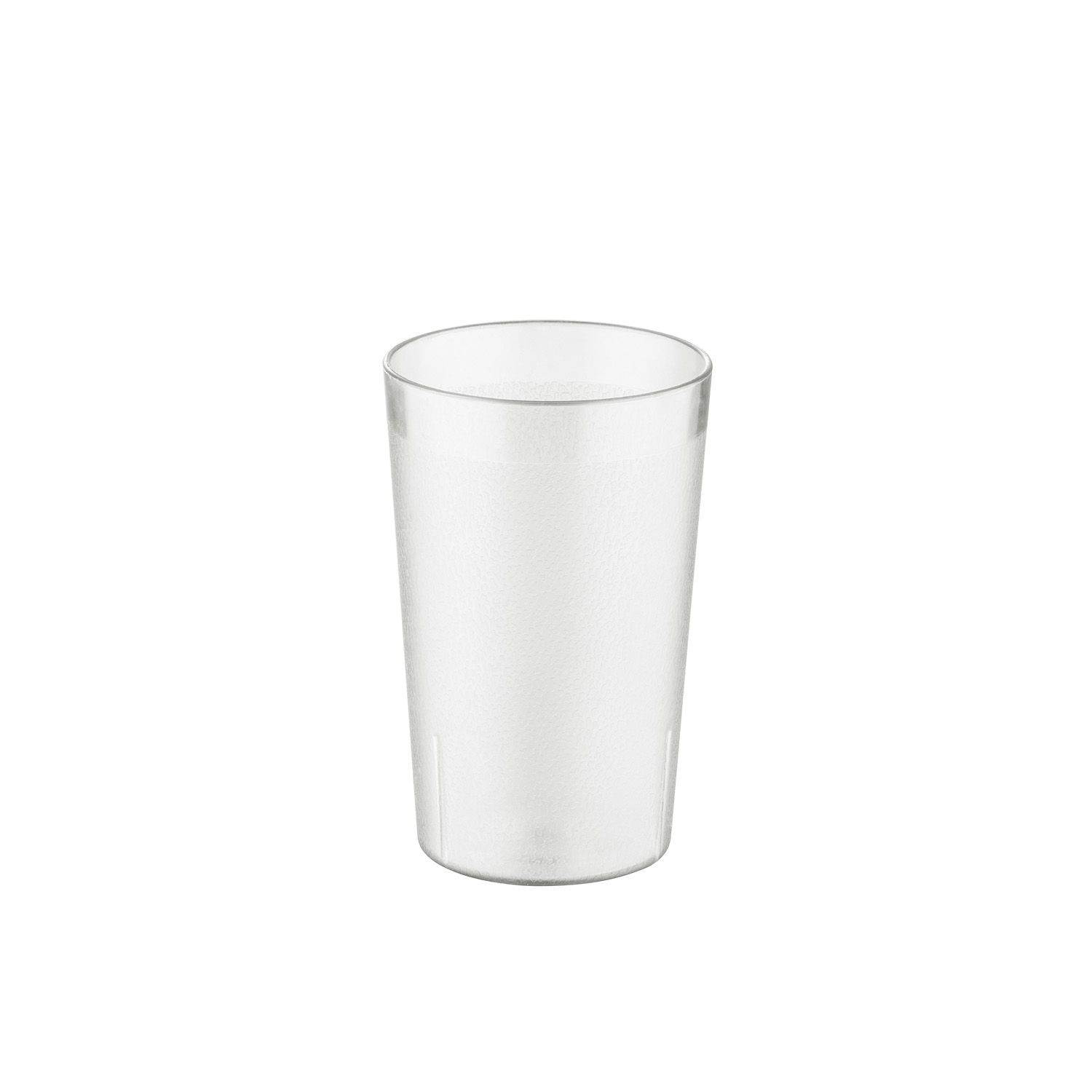CAC China BVPT-10CL Clear Plastic Pebbled Tumbler 10 oz.