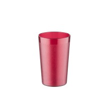 CAC China BVPT-10RD Red Plastic Pebbled Tumbler 10 oz.,12/Pack - 1 doz