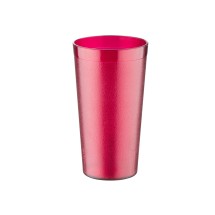 CAC China BVPT-12RD Red Plastic Pebbled Tumbler 12 oz.,12/Pack - 1 doz