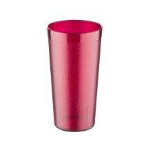 CAC China BVPT-24RD Red Plastic Pebbled Tumbler 24 oz.,12/Pack - 1 doz