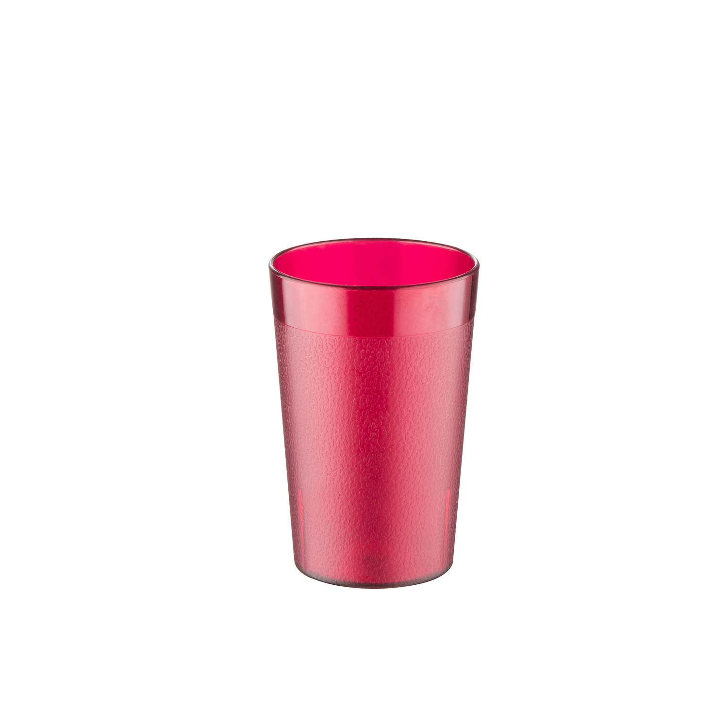 CAC China BVPT-05RD Red Plastic Pebbled Tumbler 5 oz.