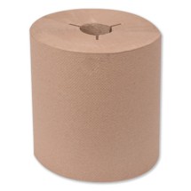 Universal Hand Towel Roll, Notched, 8" x 630 ft, Natural, 6 Rolls/Carton