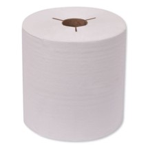 Universal Hand Towel Roll, Notched, 8&quot; x 800 ft, Natural White, 6 Rolls/Carton