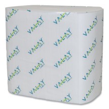 Valay Interfolded Napkins, 2-Ply, 6.5 x 8.25, White, 500/Pack, 12 Packs/Carton