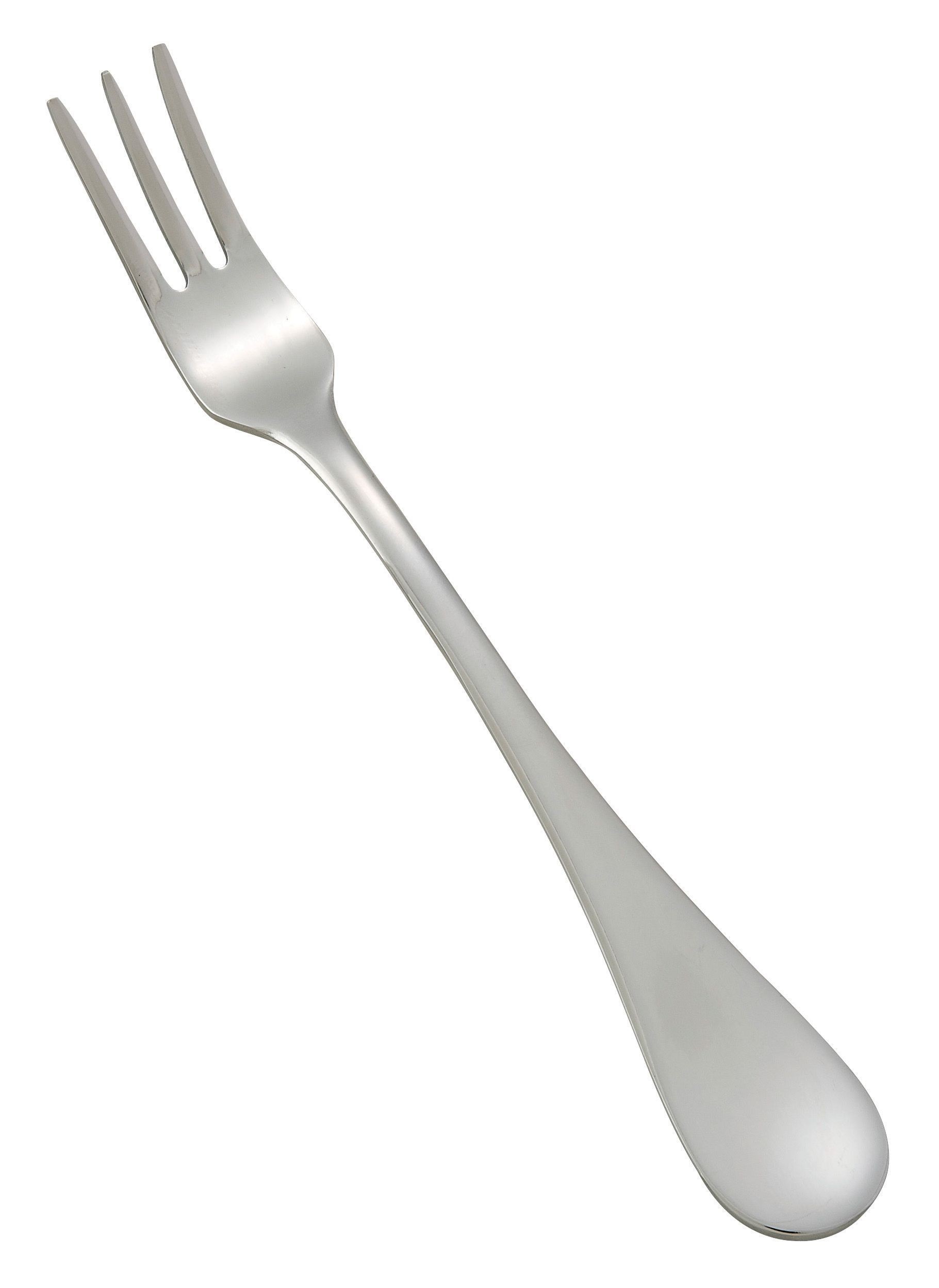 Winco 0037-07 Venice Extra Heavy Stainless Steel Oyster Fork (12/Pack)
