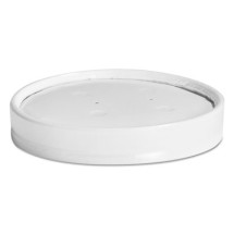 White Vented Paper Lids, 8-16 oz. Cups, , 25/Sleeve, 40 Sleeves/Carton