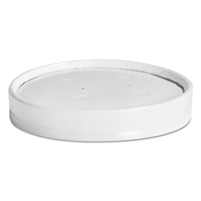 White Vented Paper Lids, 8-16 oz. Cups, , 25/Sleeve, 40 Sleeves/Carton