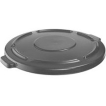 Brute Vented Round Trash Can Lid, Gray, 24&quot; Dia.