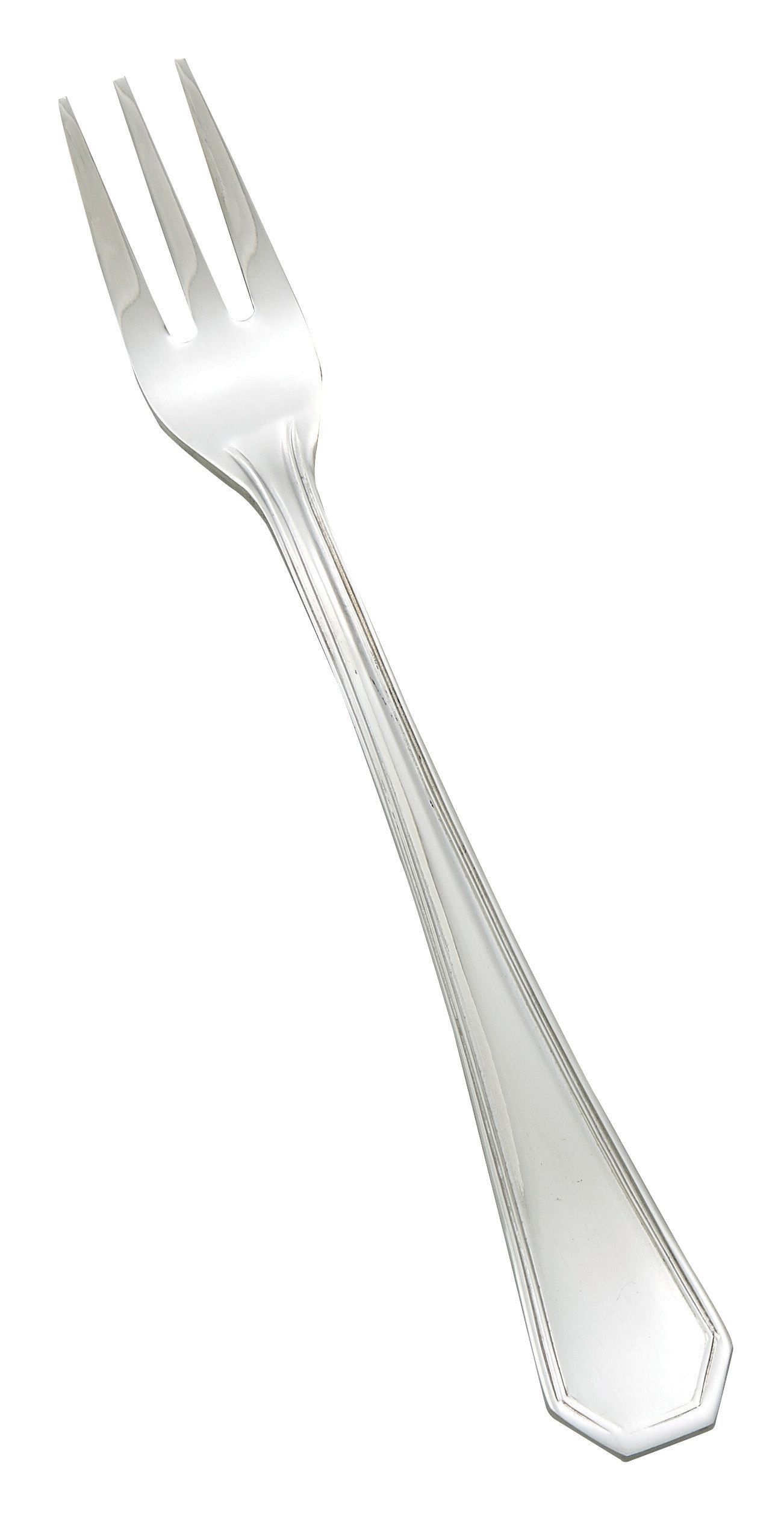 Winco 0035-07 Victoria Extra Heavy Stainless Steel Oyster Fork (12/Pack)