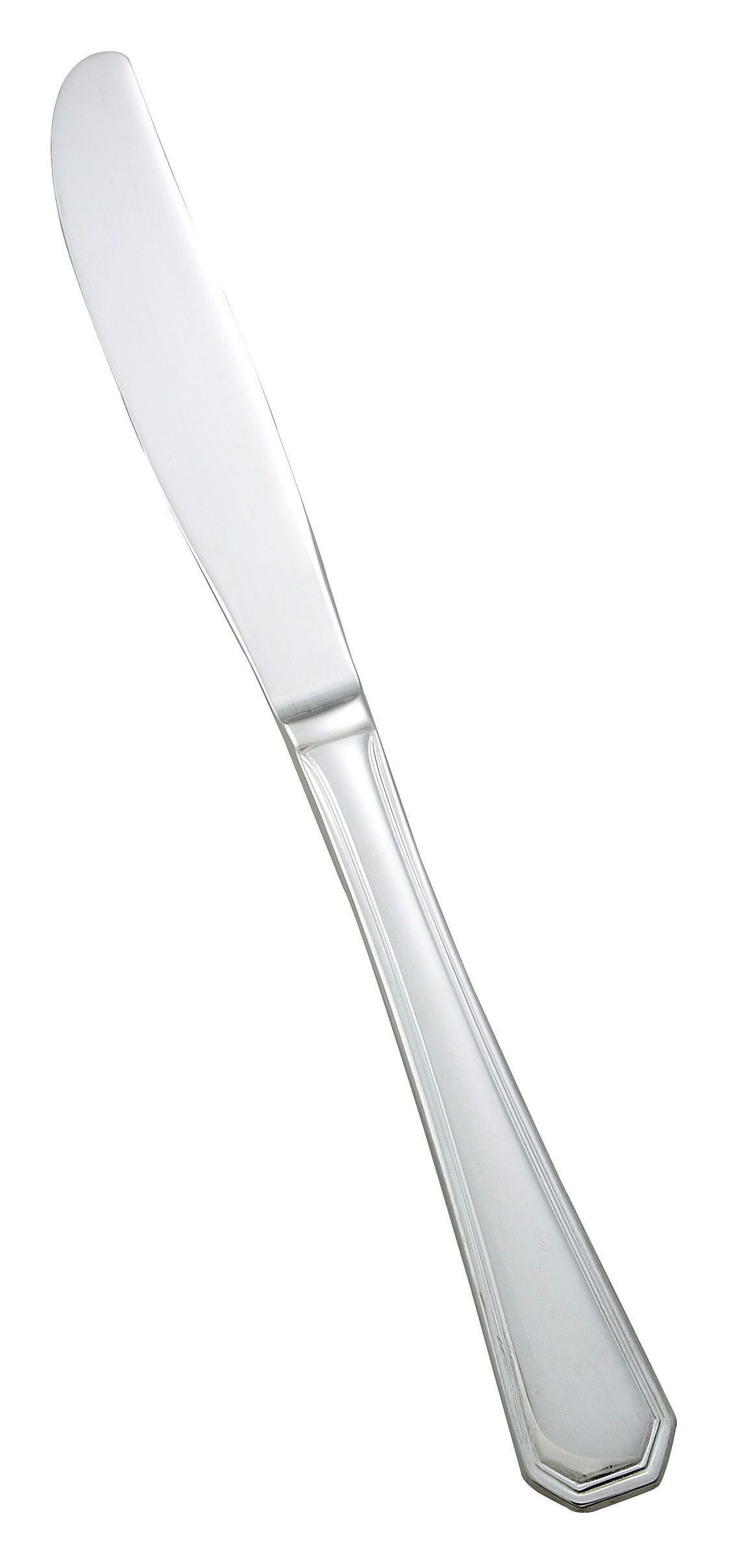 Winco 0035-08 Victoria Extra Heavy Stainless Steel Dinner Knife (12/Pack)