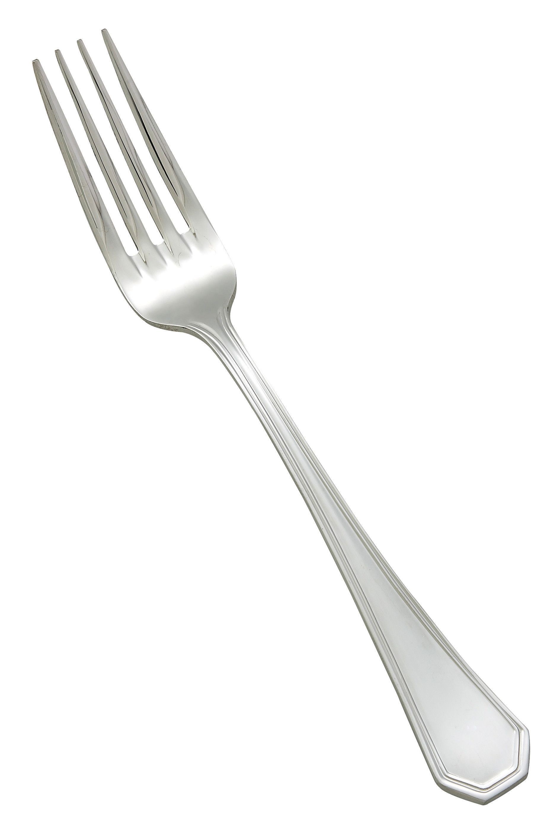 Winco 0035-11 Victoria Extra Heavy Stainless Steel European Table Fork (12/Pack)
