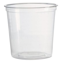 WNA Clear Plastic Deli Containers, 24 oz., 500/Carton