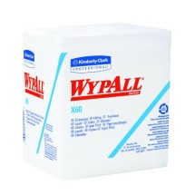 Wypall X60 Cloths, Quarterfold, 12 Boxes/Carton