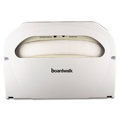 Wall-Mount Toilet Seat Cover Dispenser, Plastic, White, 2/Box
