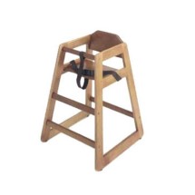 G.E.T. Enterprises HC-100-MOD-W-KD-1 Walnut Finish Hardwood High Chair, Unassembled