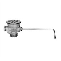 Franklin Machine Products  112-1038 Drain King Cast Red Brass Twist Waste With 1 1/2" Overflow Outlet By Fisher