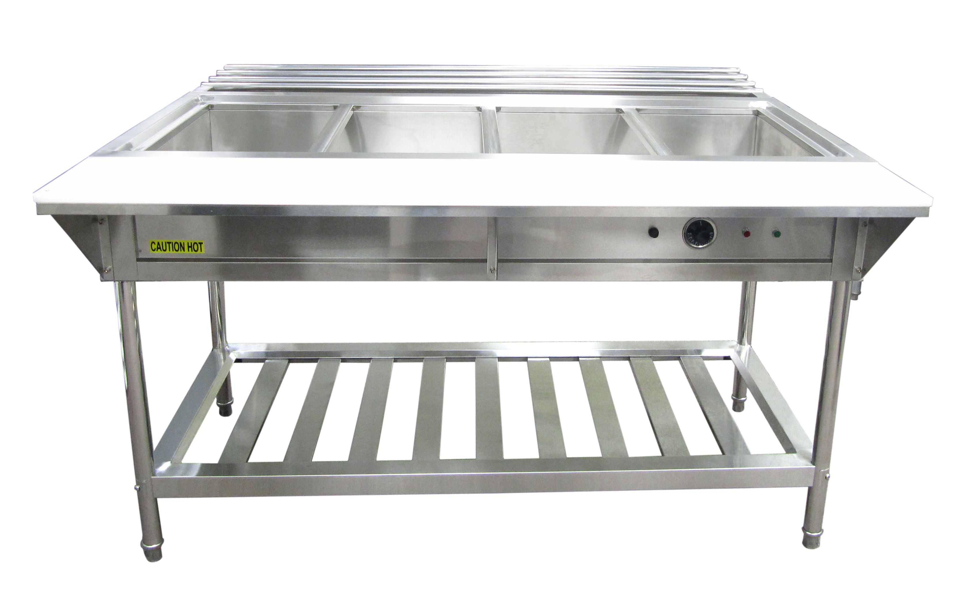 Adcraft Water Bath 4-Well Electric Steam Table