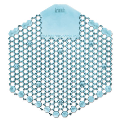 Wave 3D Urinal Deodorizer Screen, Blue, Ocean Mist Fragrance, 60 Screens/Carton