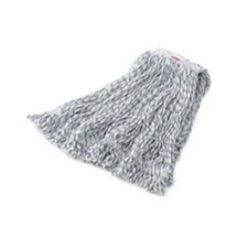 Web Foot Finish Mops, Cotton/Synthetic, White, Large, 1-in. White Headband