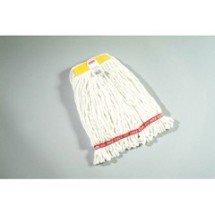 Web Foot Wet Mop Heads, Shrinkless, White, Small, Cotton/Synthetic
