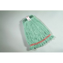 Web Foot Wet Mop Heads, Shrinkless, Cotton / Synthetic, Green, Medium rcp a212 gre  
