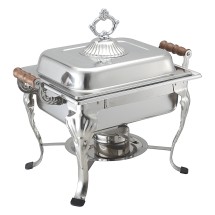 CAC China CAFR-307 Square Welsh Chafing Dish 4 Qt.
