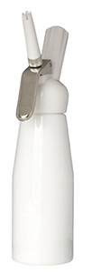 Royal Industries WHC 21 White 1-Liter Whipped Cream Dispensing Bottle