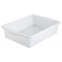 Winco PL-5W White Dish Box 20-1/4&quot; x 15-1/2&quot; x 5&quot;