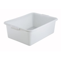 Winco PL-7W White Dish Box 20-1/4&quot; x 15-1/2&quot; x 7&quot;