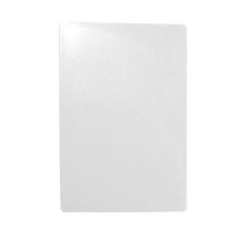 TableCraft CB1218WA White Polyethylene Cutting Board 12&quot; x 18&quot; x 1/2&quot;