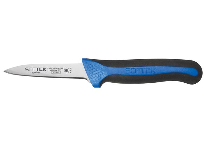 Wince KSTK-30 SofTek 3-1/4" Paring Knife with Soft Grip Handle, 2/Pack