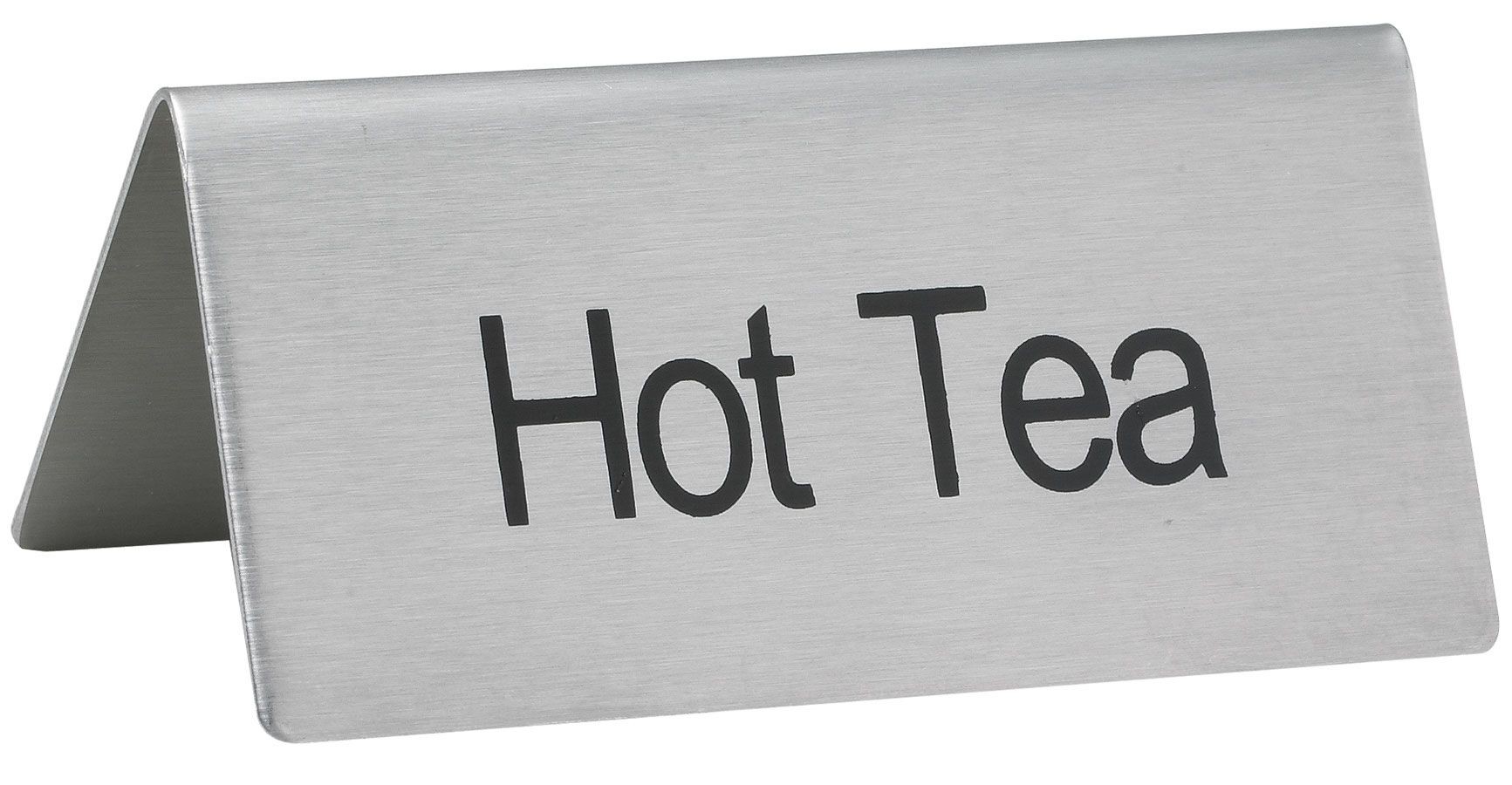Winco SGN-101 Stainless Steel Tent Sign "Hot Tea"