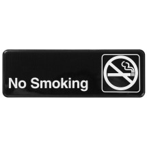 Winco SGN-310 &quot;No Smoking&quot; Informational Sign, 9&quot; x 3&quot;