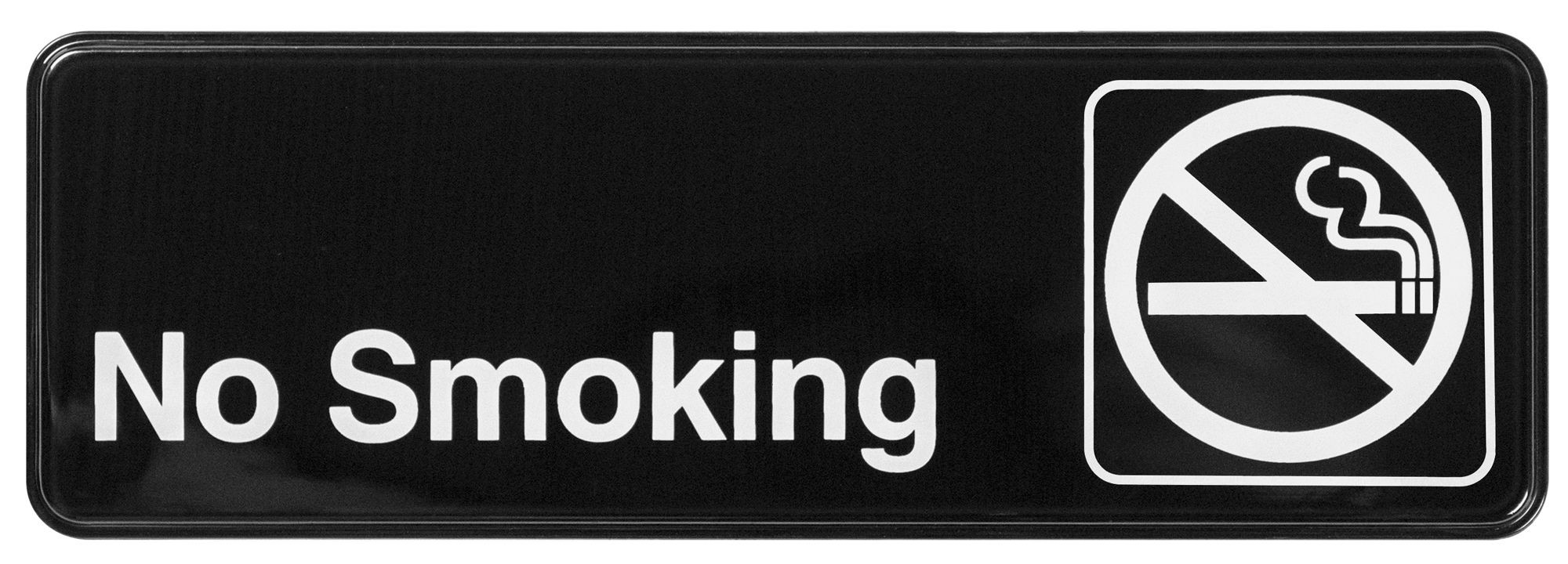 Winco SGN-310 "No Smoking" Informational Sign, 9" x 3"