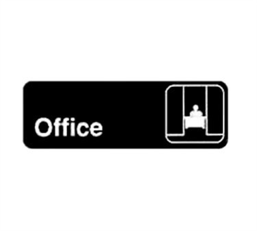 Winco SGN-320 "Office" Informational Sign, 9" x 3"