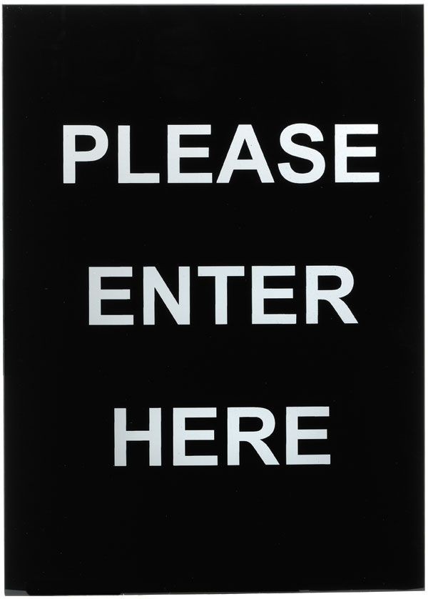 Winco SGN-801 "Please Enter Here" Stanchion Frame Sign