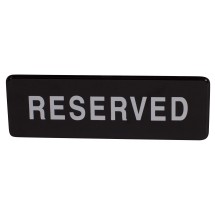 Winco SGN-328 &quot;Reserved&quot; Informational Sign, 9&quot; x 3&quot;