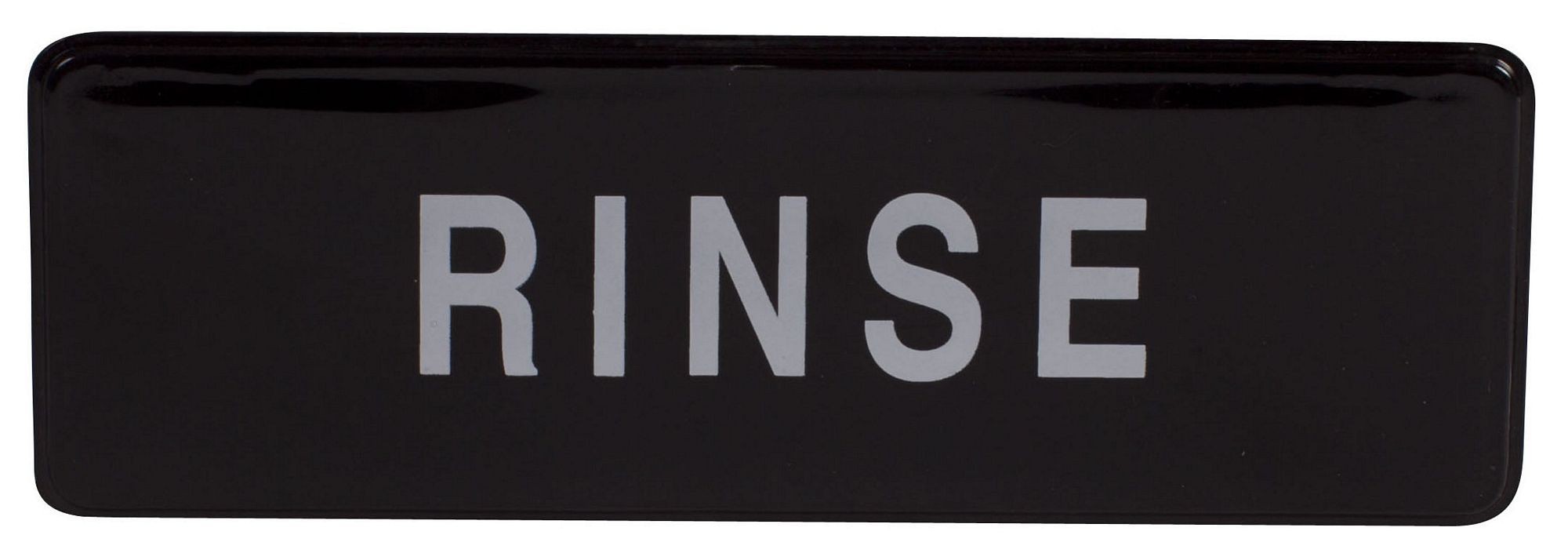Winco SGN-327 "Rinse" Informational Sign, 9" x 3"