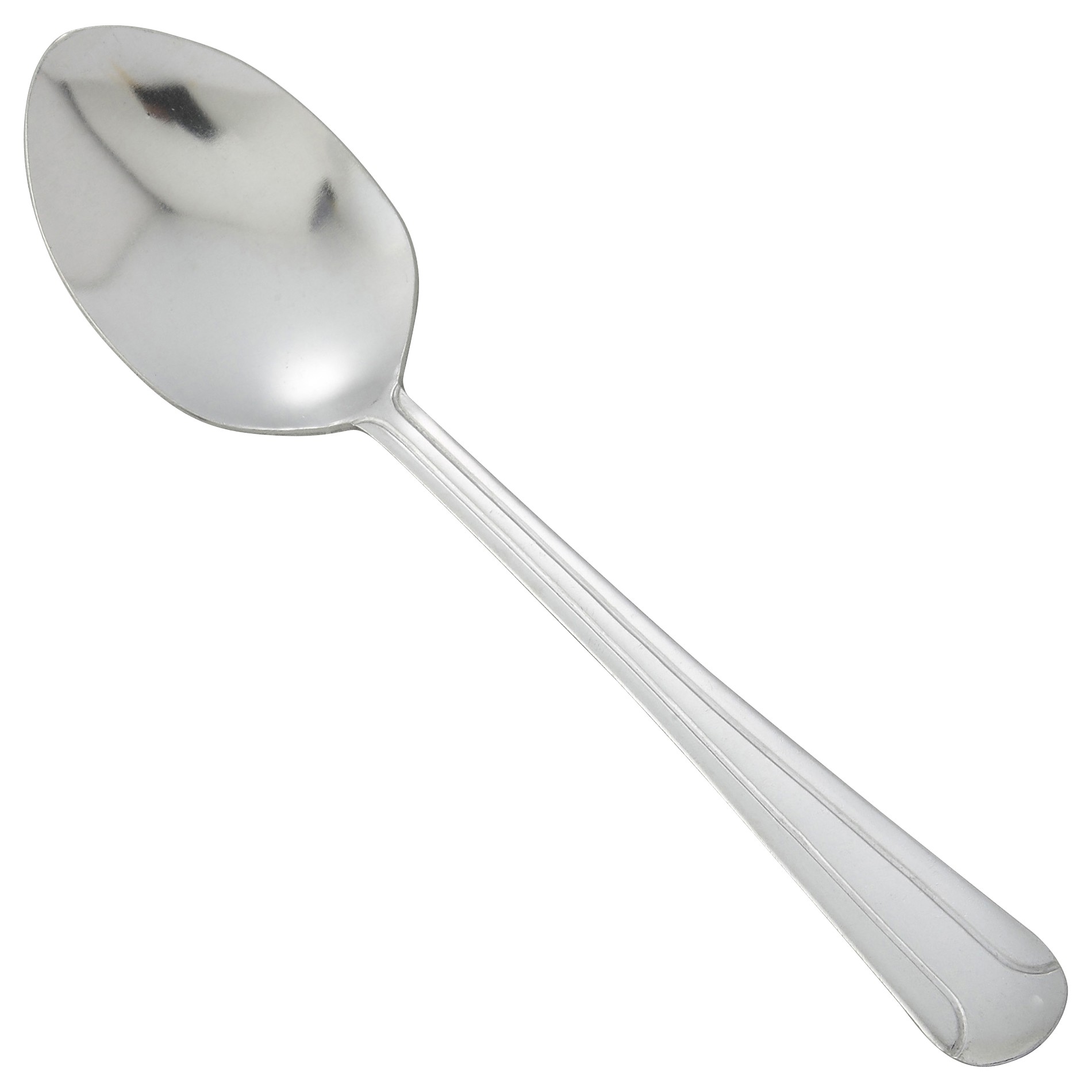 Winco 0001-10 Dominion Medium Weight 18/0 Stainless Steel Table Spoon (12/Pack)