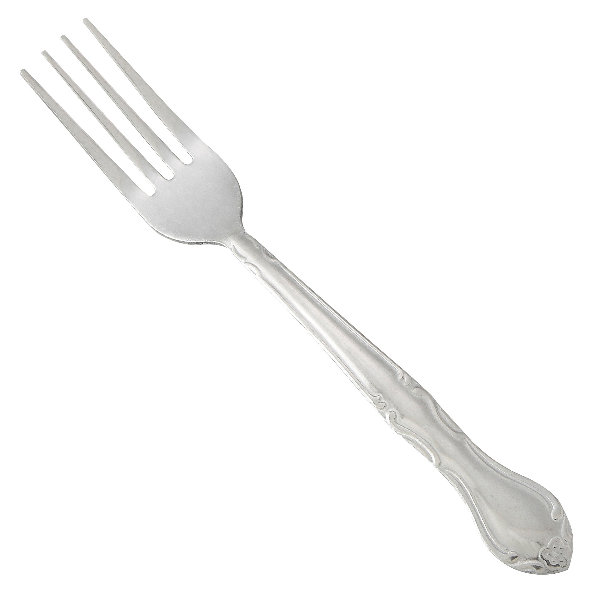 Winco 0004-05 Elegance Heavy Weight Vibro Finish Stainless Steel Dinner Fork (12/Pack)