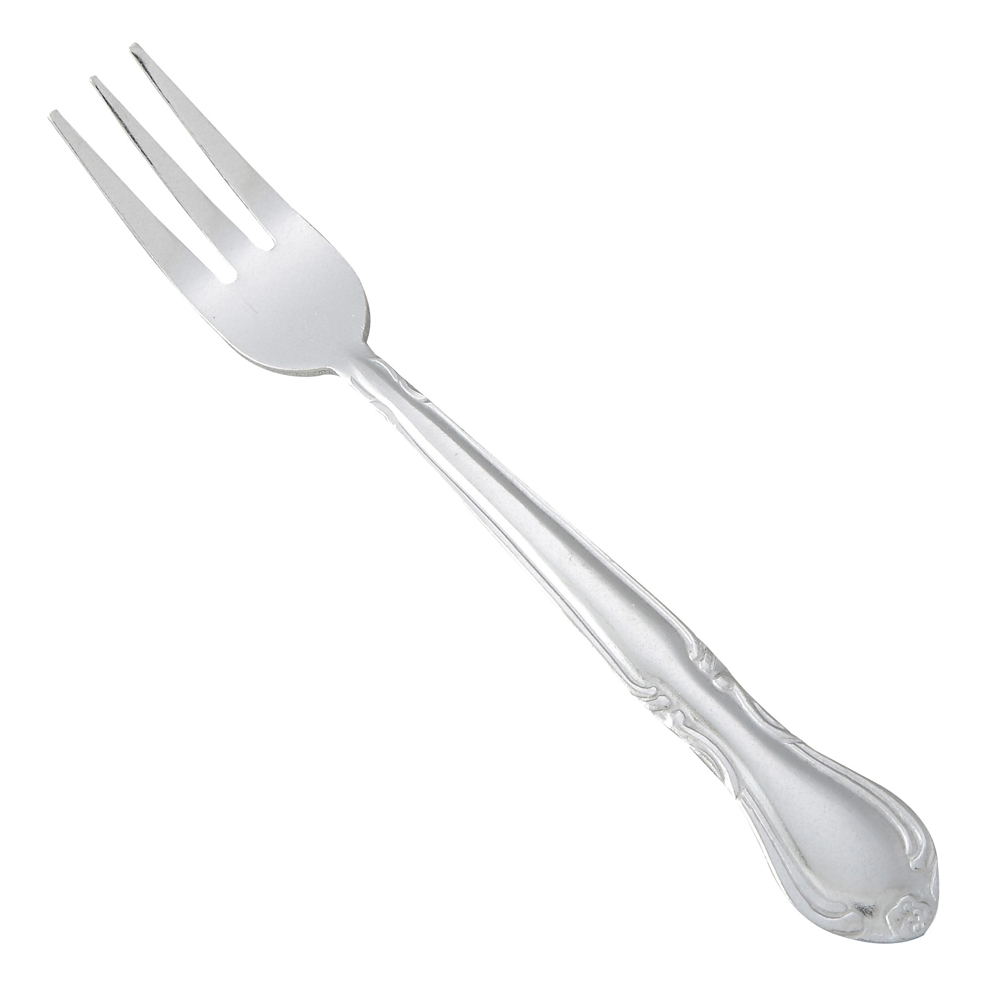 Winco 0004-07 Elegance Heavy Weight Vibro Finish Stainless Steel Oyster Fork (12/Pack)