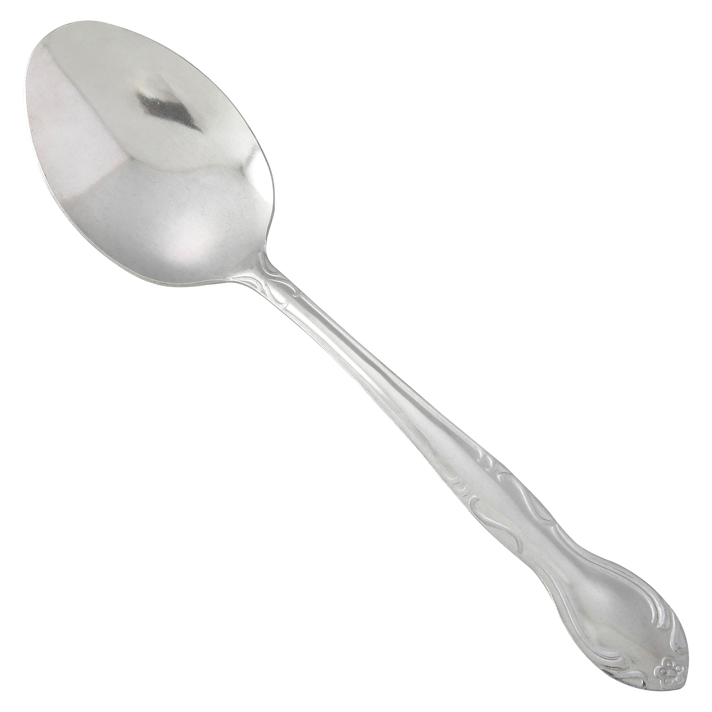 Winco 0004-10 Elegance Heavy Weight Vibro Finish Stainless Steel Table Spoon (12/Pack)
