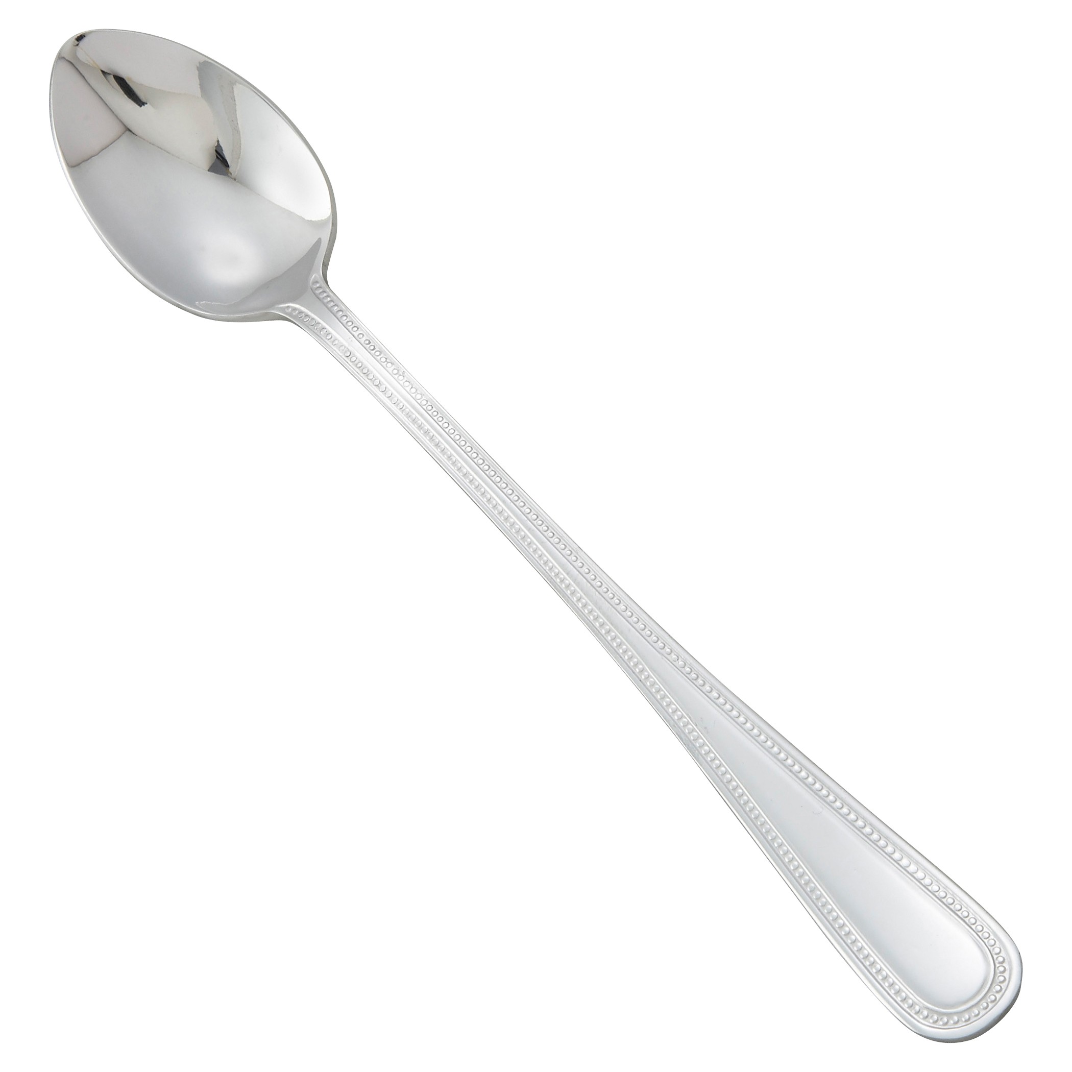 Winco 0005-02 Dots Heavy Weight Mirror Finish Stainless Steel Iced Teaspoon (12/Pack)
