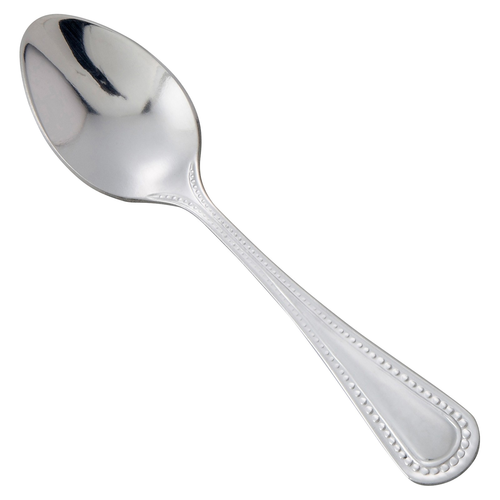 Winco 0005-09 Dots Heavy Weight Mirror Finish Stainless Steel Demitasse Spoon (12/Pack)