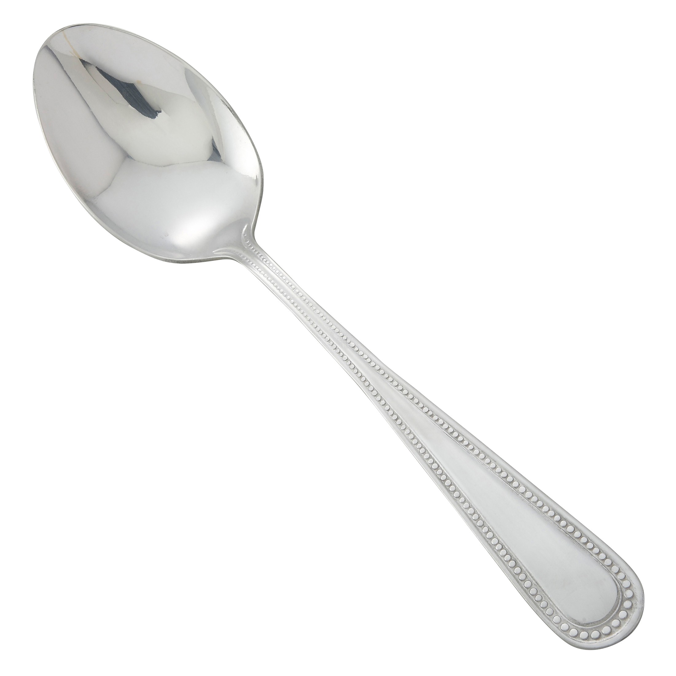 Winco 0005-10 Dots Heavy Weight Mirror Finish Stainless Steel Table Spoon (12/Pack)
