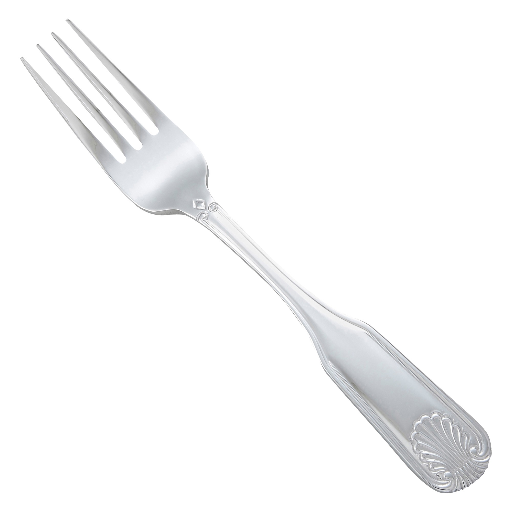 Winco 0006-06 Toulouse Heavy Mirror Finish Stainless Steel Salad Fork (12/Pack)