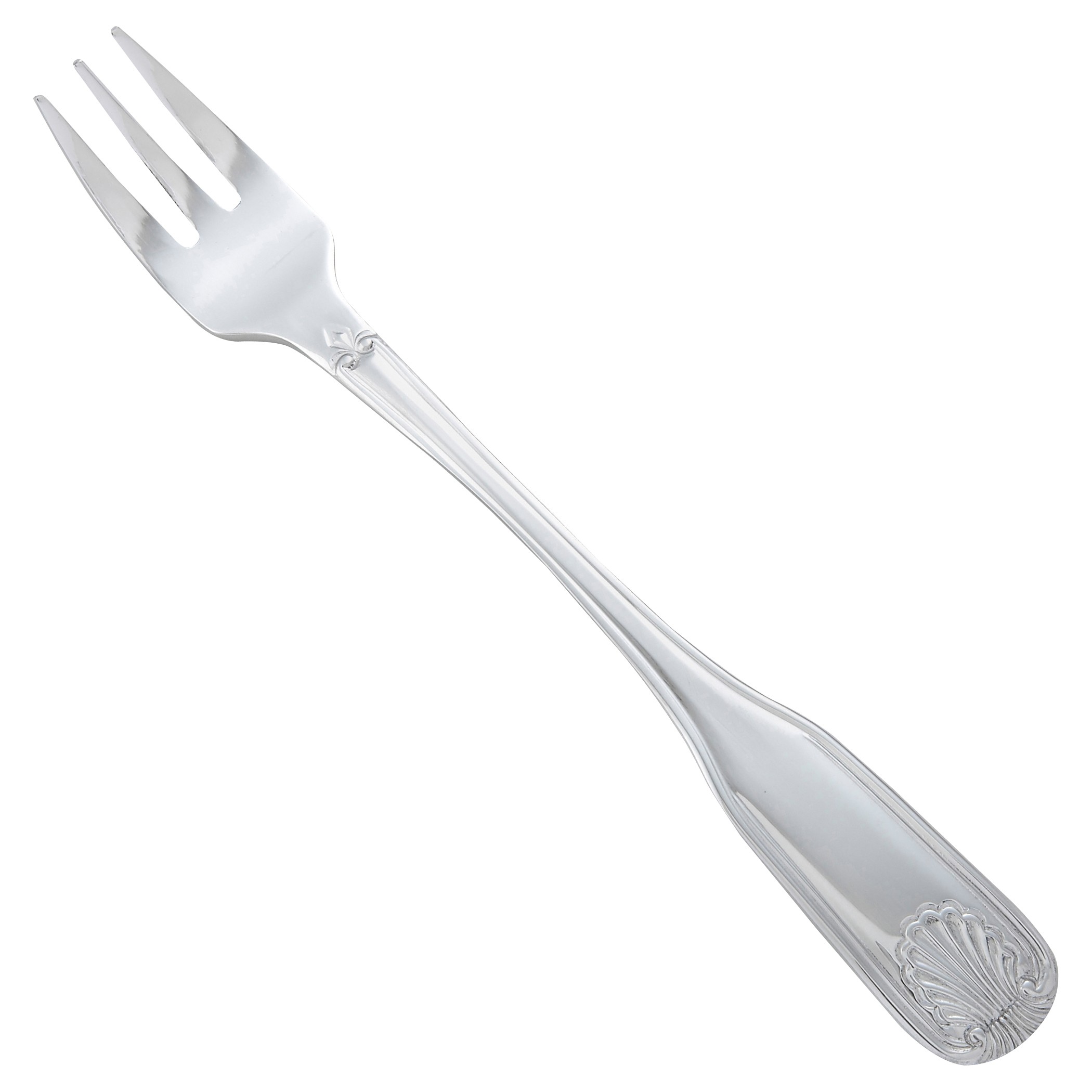Winco 0006-07 Toulouse Heavy Mirror Finish Stainless Steel Oyster Fork (12/Pack)