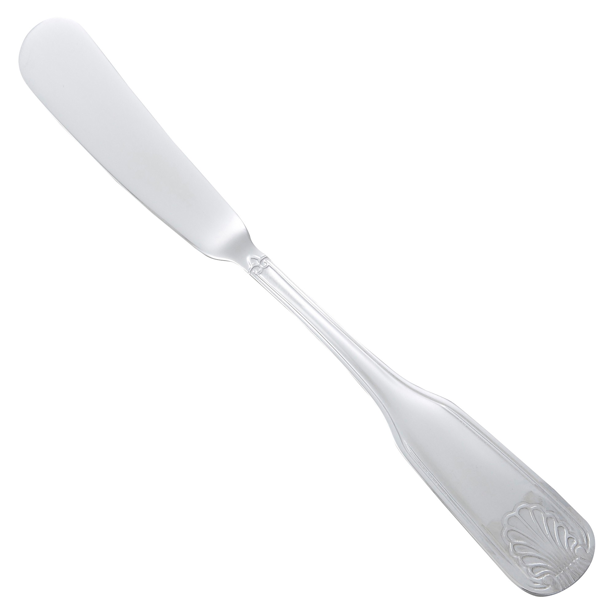 Winco 0006-12 Toulouse Heavy Mirror Finish Stainless Steel Butter Spreader (12/Pack)
