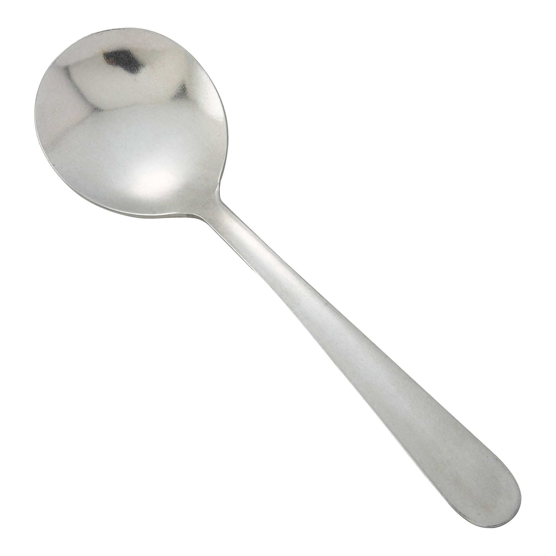 Winco 0012-04 Windsor Heavy Weight 18/0 Stainless Steel Bouillon Spoon (12/Pack)